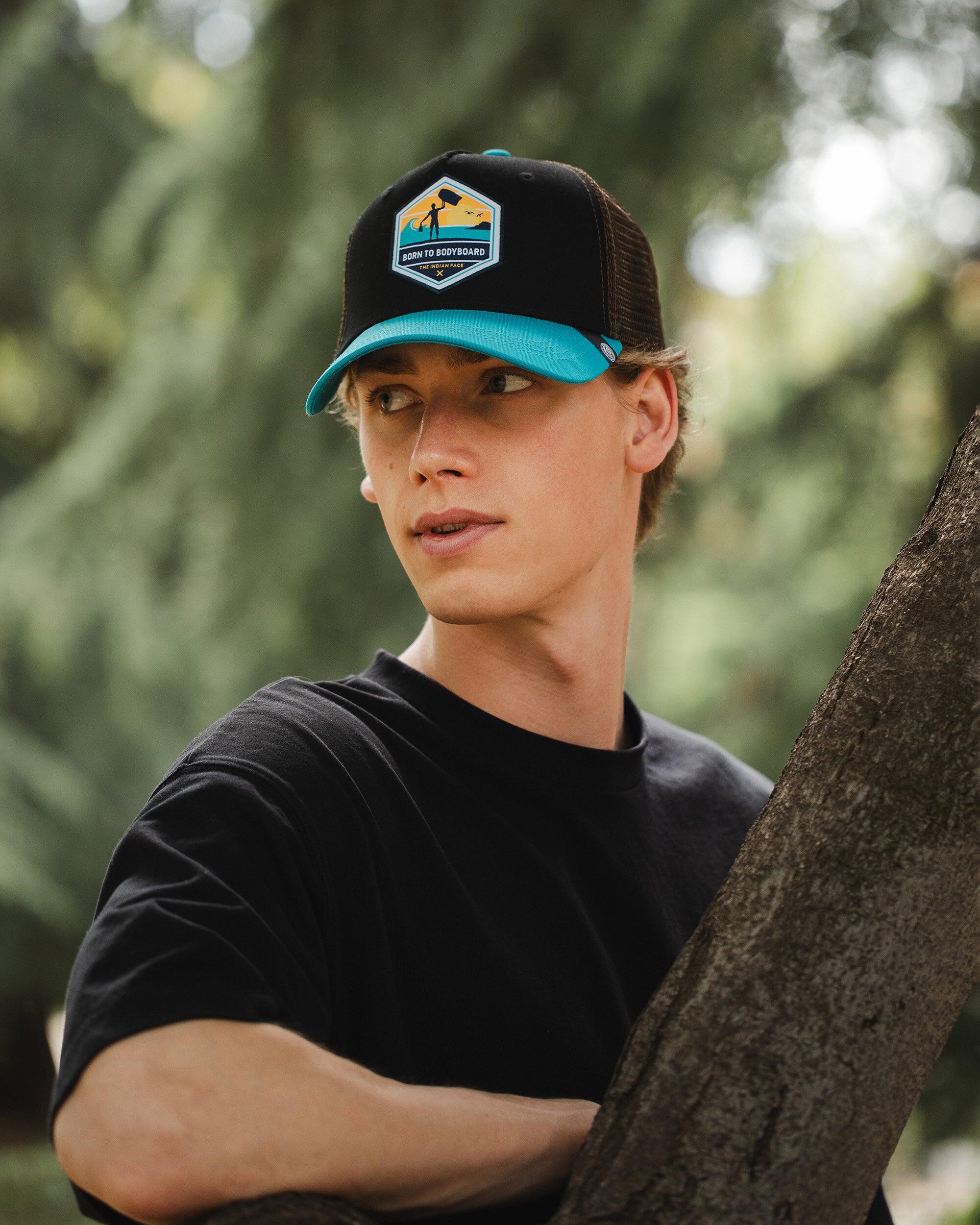 Unisex Outdoor Gorra Trucker Transpirable Ajustable Born to Bodyboard 5/5