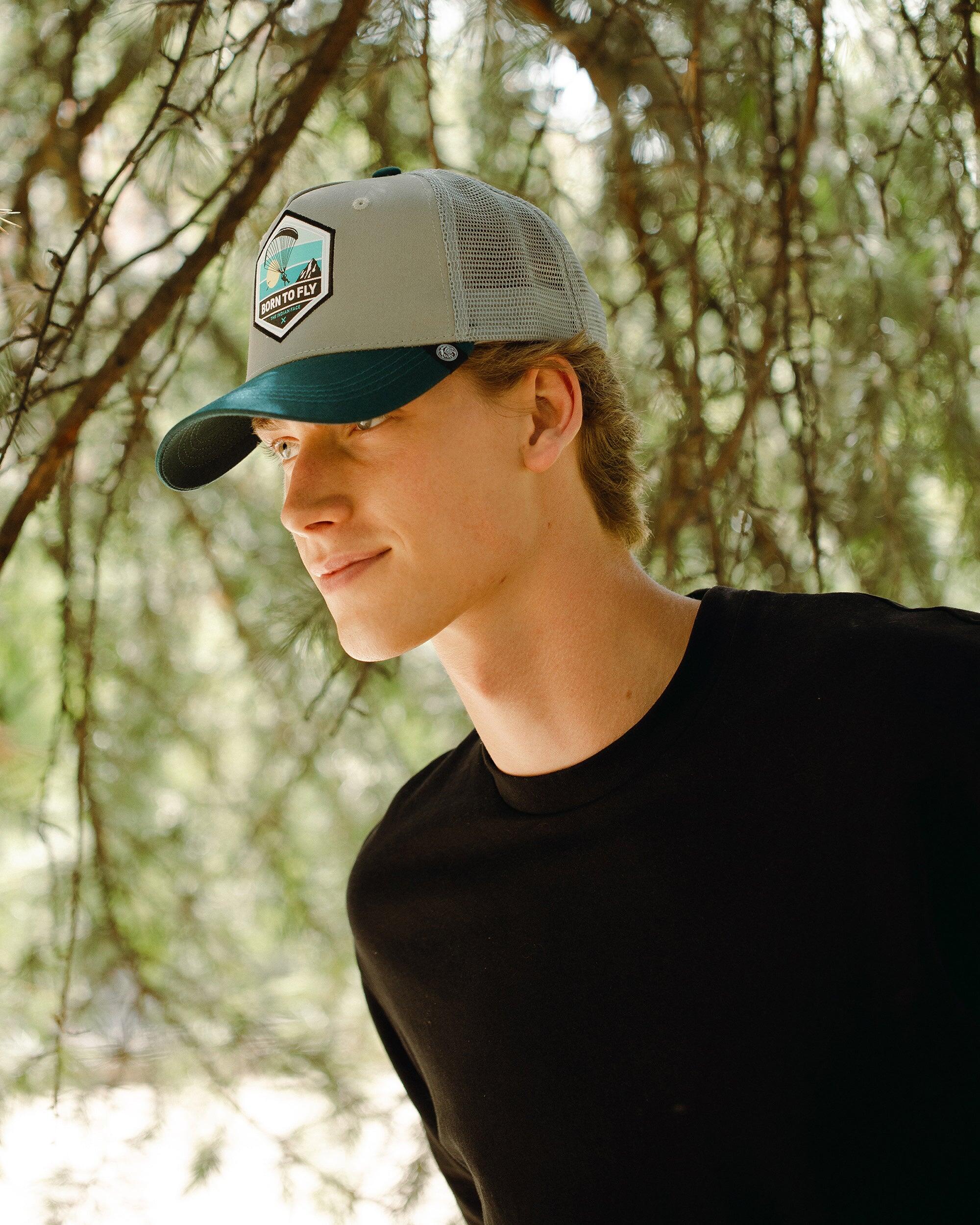 Gorra Trucker Born to Fly Gris The Indian Face para hombre y 5/5