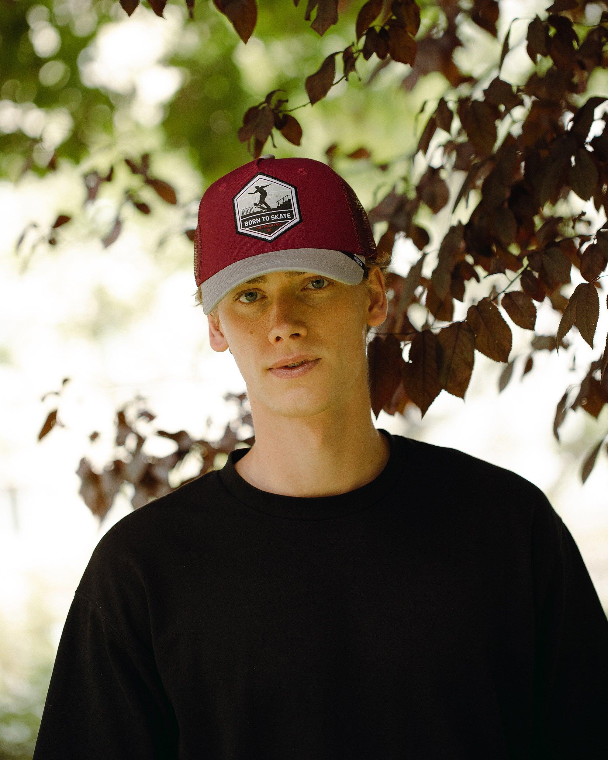 Unisex Outdoor Gorra Trucker Transpirable Ajustable Born to Skate 5/5