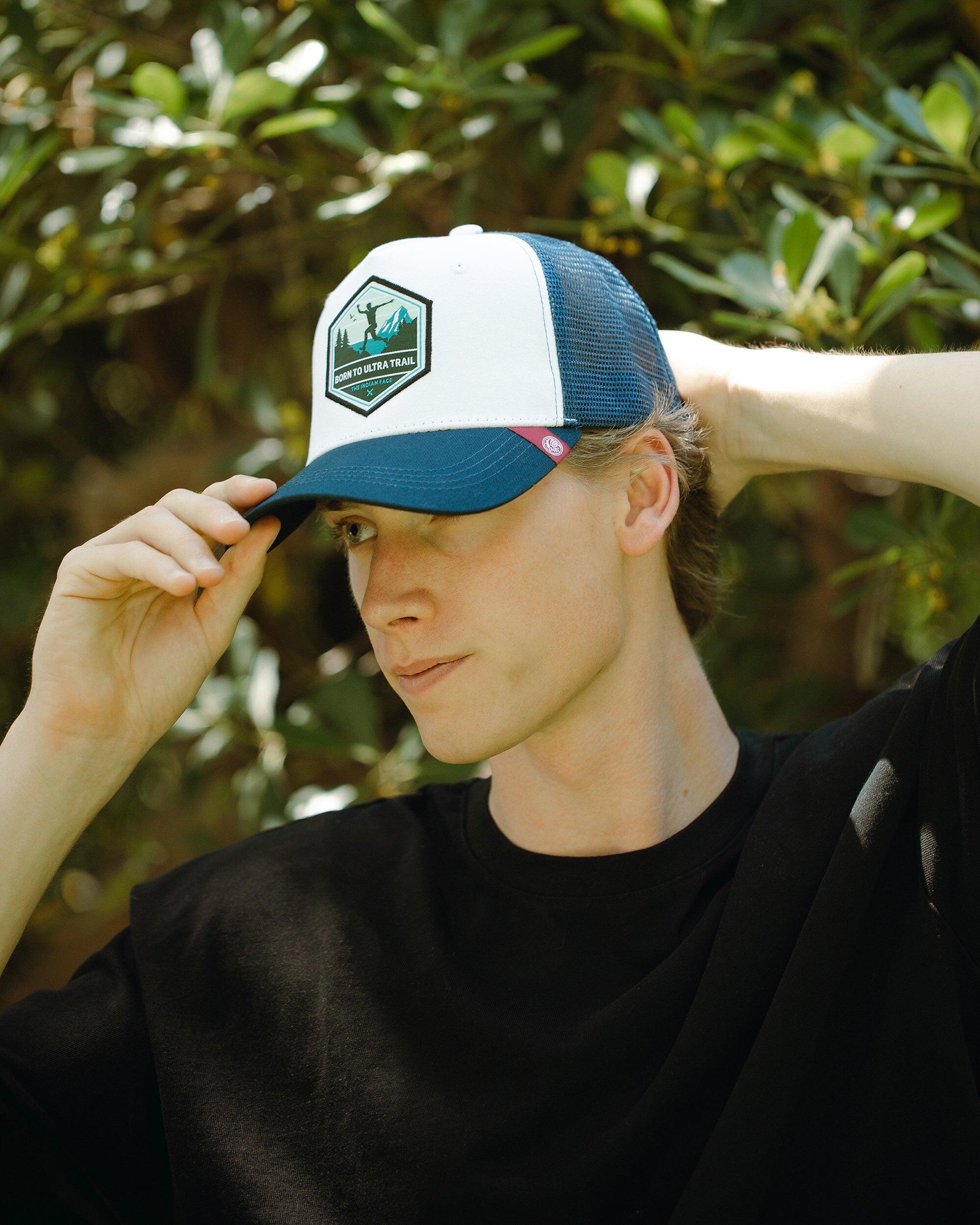 Unisex Outdoor Gorra Trucker Transpirable Ajustable Born to Ultratrail White 5/5