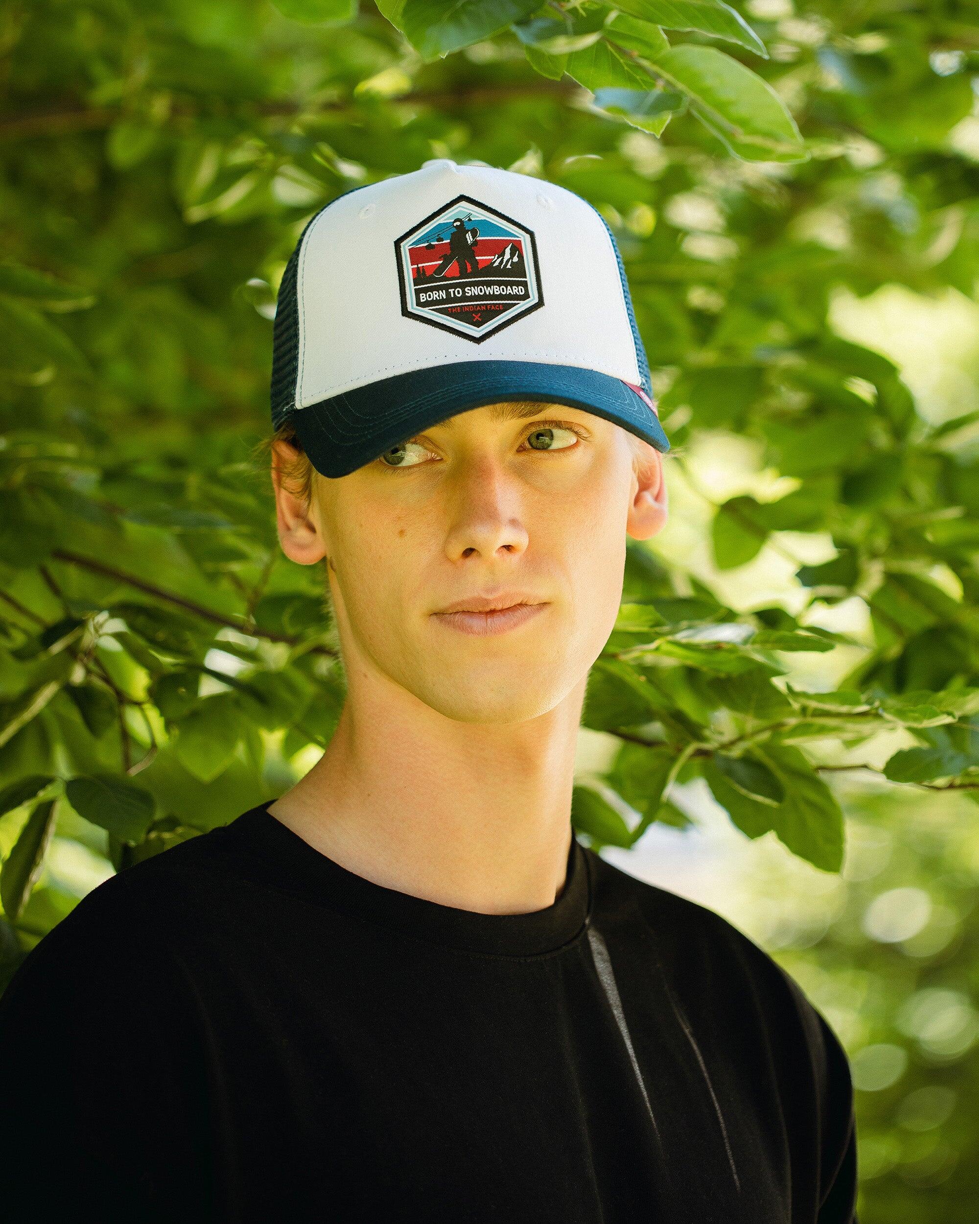 Unisex Outdoor Gorra Trucker Transpirable Ajustable Born to Snowboard 5/5