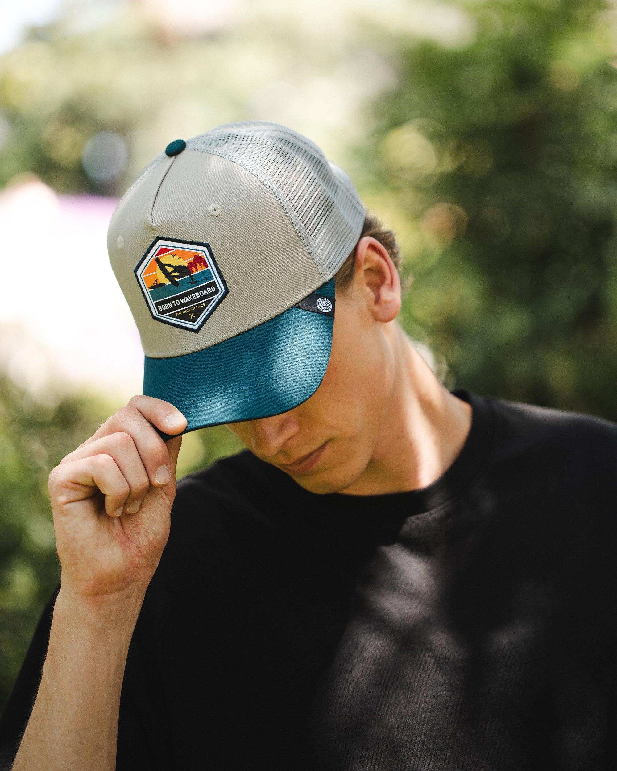Unisex Outdoor Gorra Trucker Transpirable Ajustable Born to Wakeboard 5/5