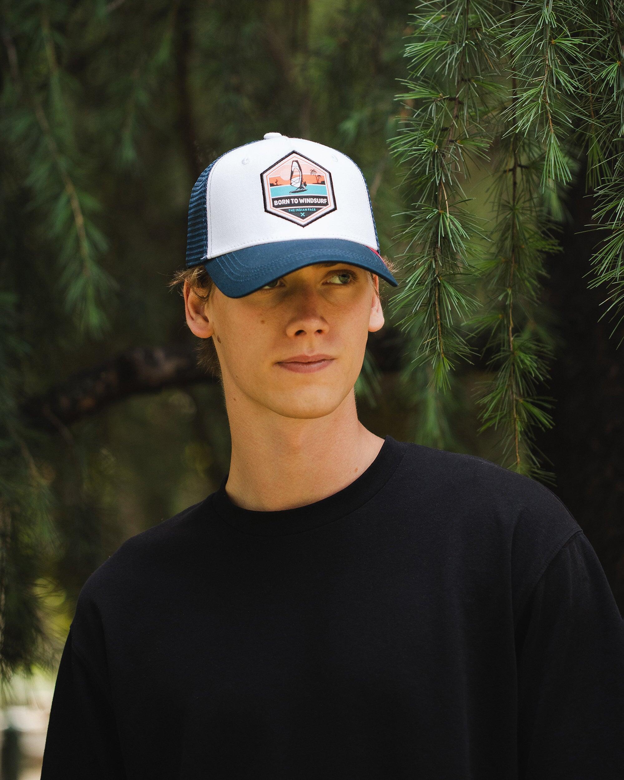 Unisex Outdoor Gorra Trucker Transpirable Ajustable Born to Windsurf 5/5