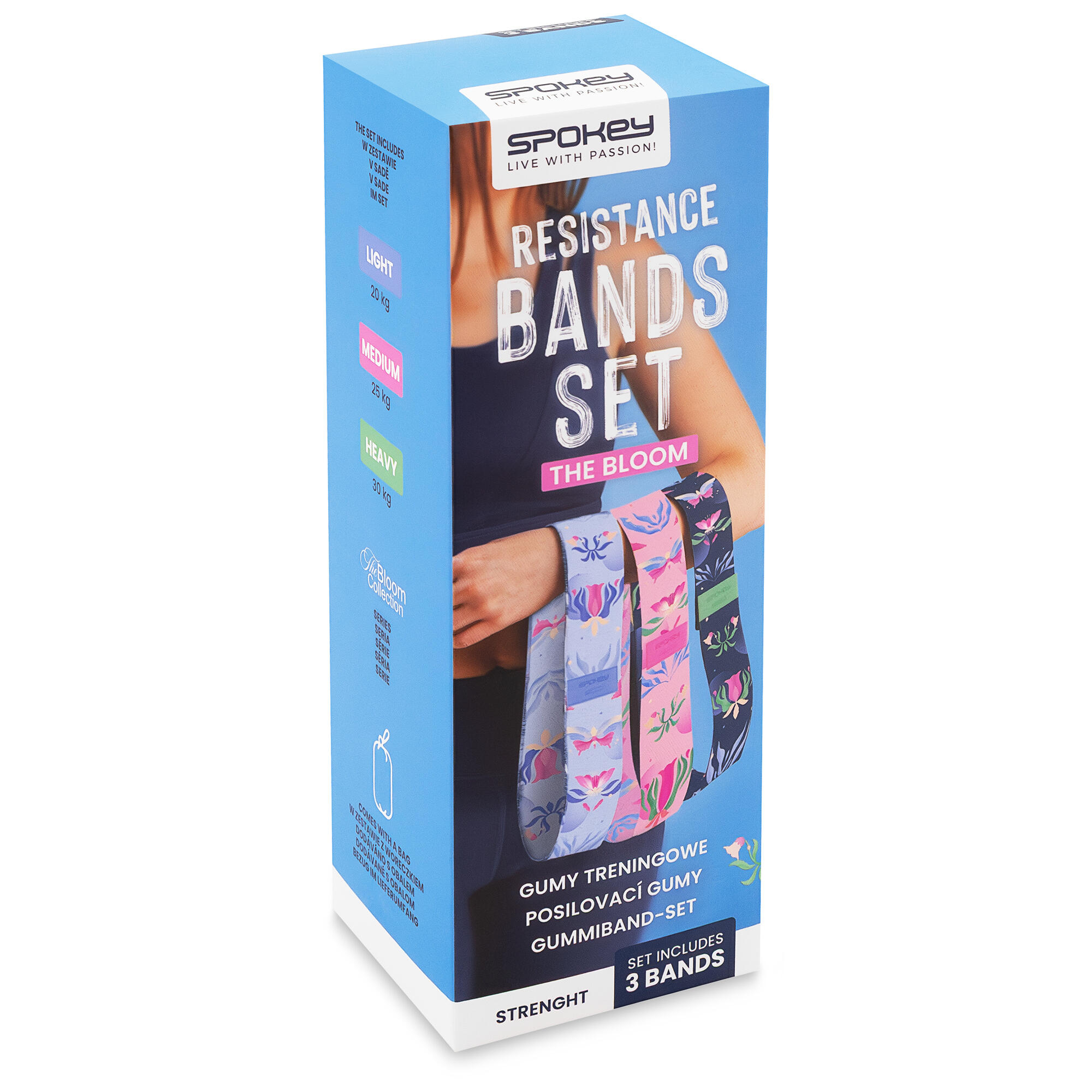 Bandas de fitness Spokey The Bloom Set 6/6