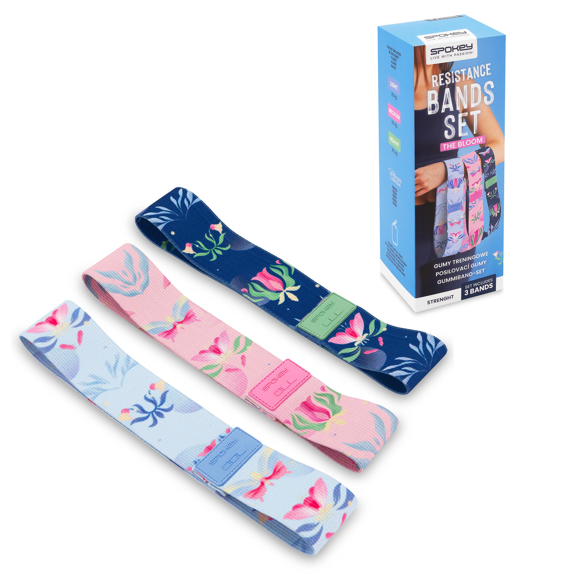 Bandas de fitness Spokey The Bloom Set 5/6