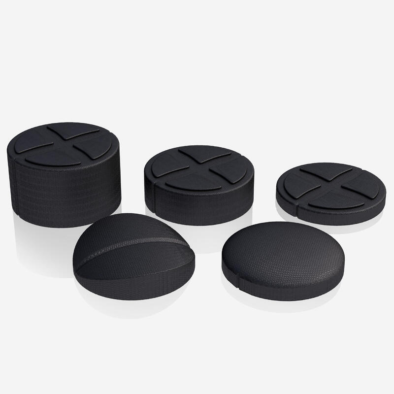 Second Hand - Extensor spate din 5 piese, negru, Gorilla Sports® - Ca nou