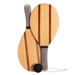 JUEGO PALAS DE PLAYA MADERA RETRO