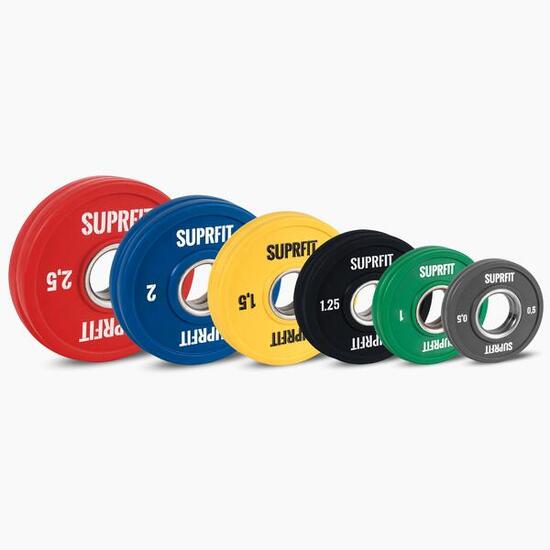 Suprfit Mini Bumper Plates Complete Set - 17,5 kg Set