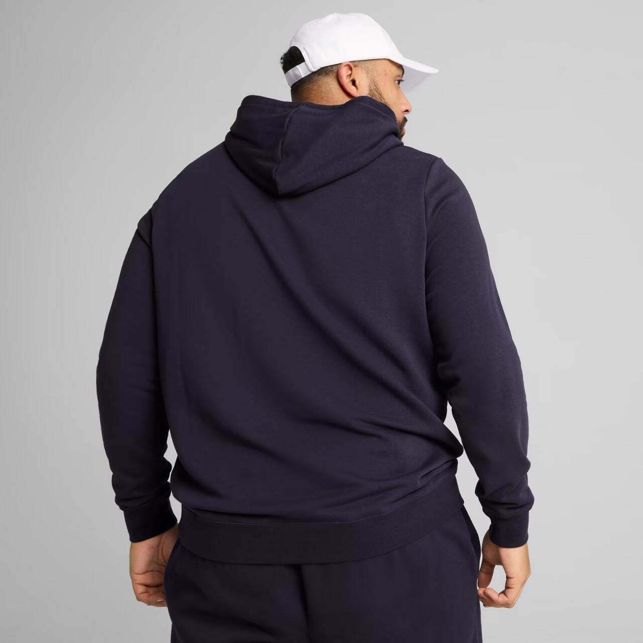 Felpa Con Cappuccio Logo Uomo Puma ESS No.1 Blu Navy 5/6
