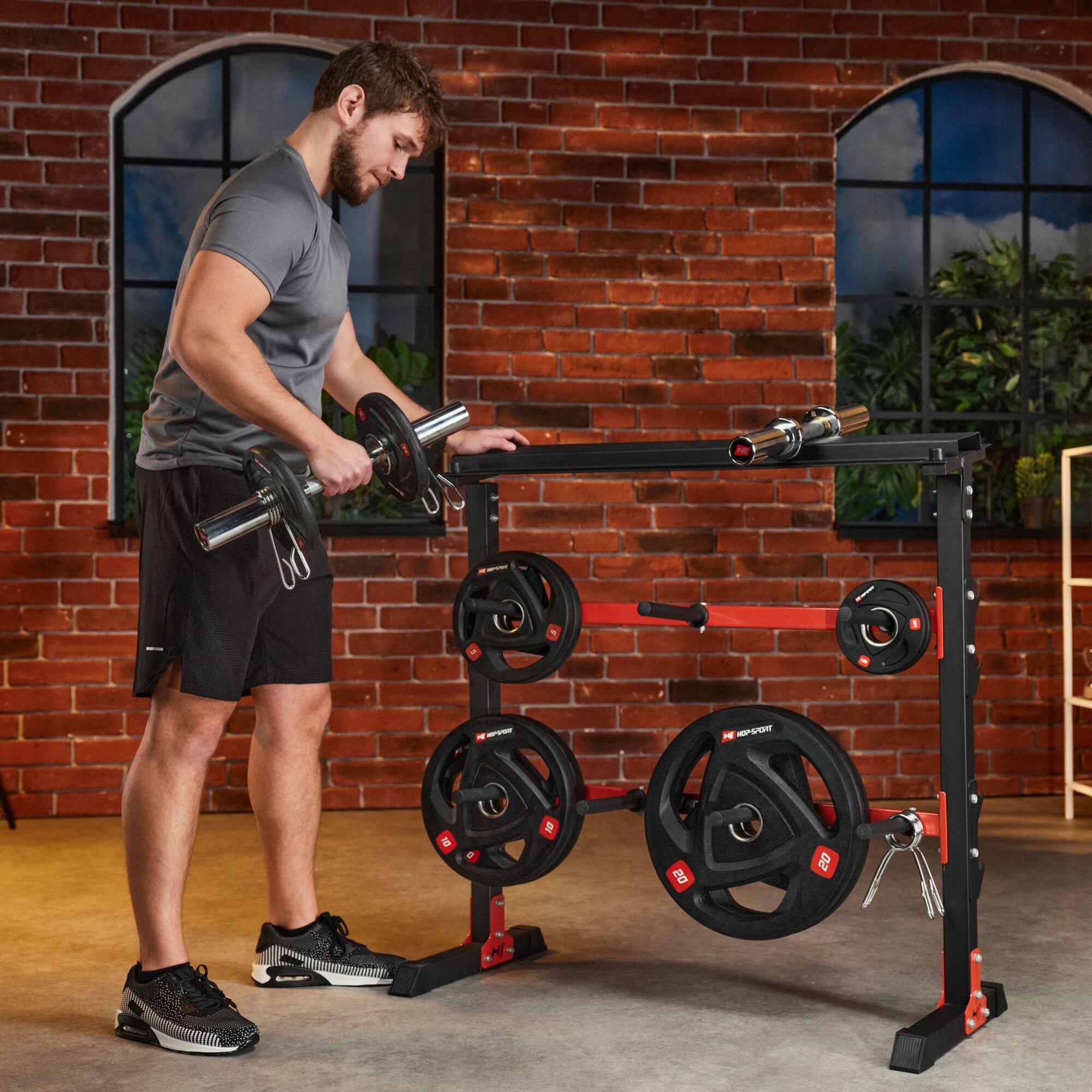 Support pour barres et poids Hop-Sport HS-1007A étagère pour haltères 4/7