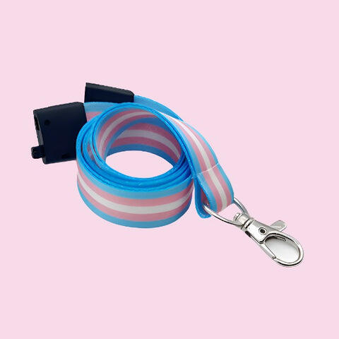 Lanyard with trans pride flag 1/1