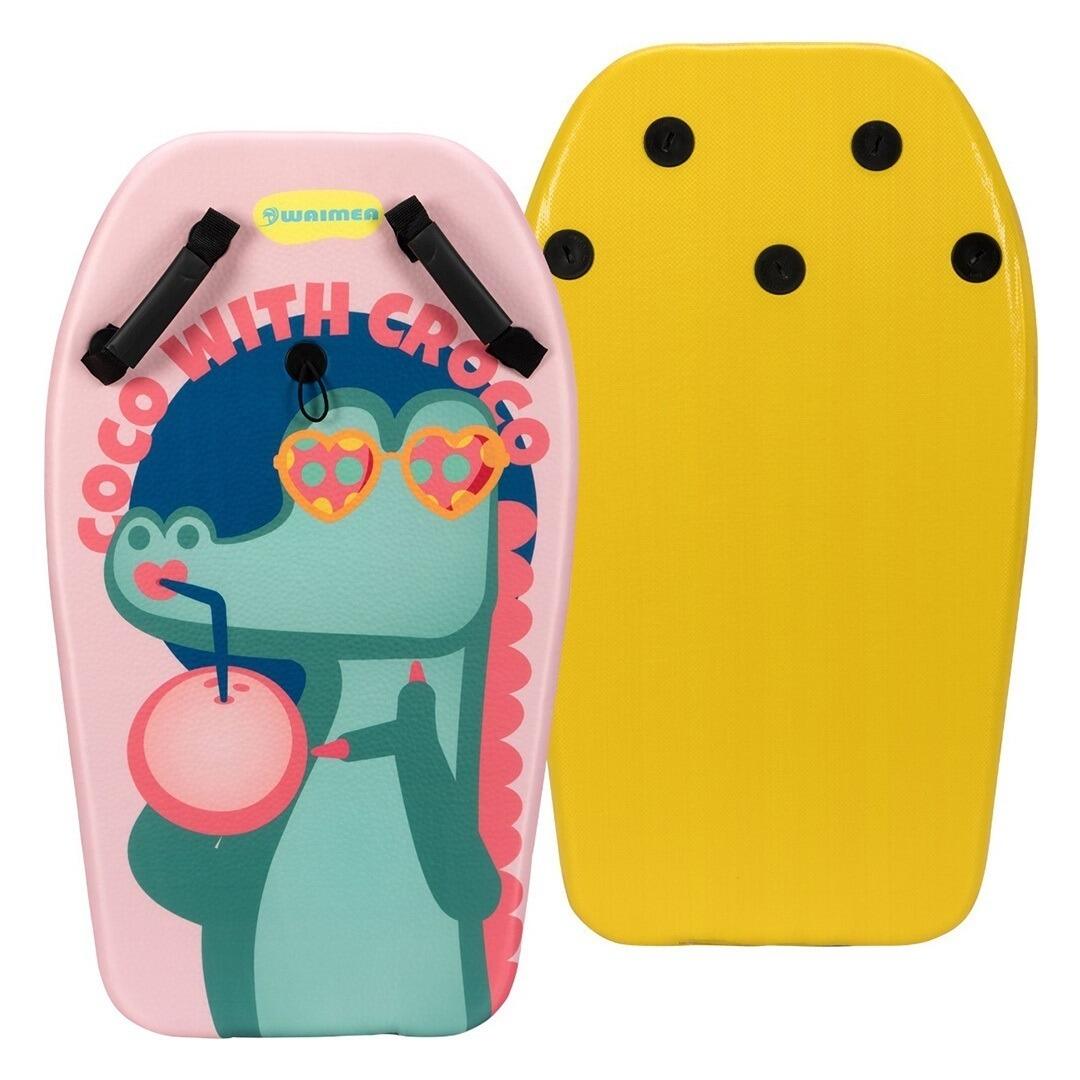 Bodyboard met handgrepen - Coco Croco Roze 1/4