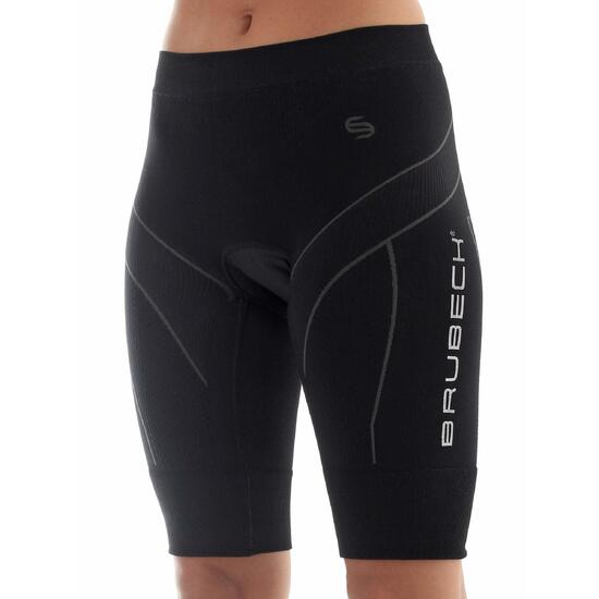 Spodenki rowerowe damskie krótkie z wkładką Brubeck