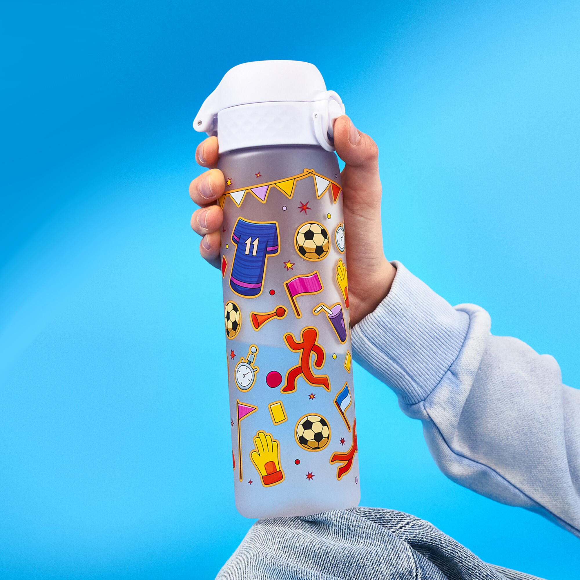 Bidon na wodę ION8 500ml z atestem PZH – szczelny, lekki, bez BPA 2/8