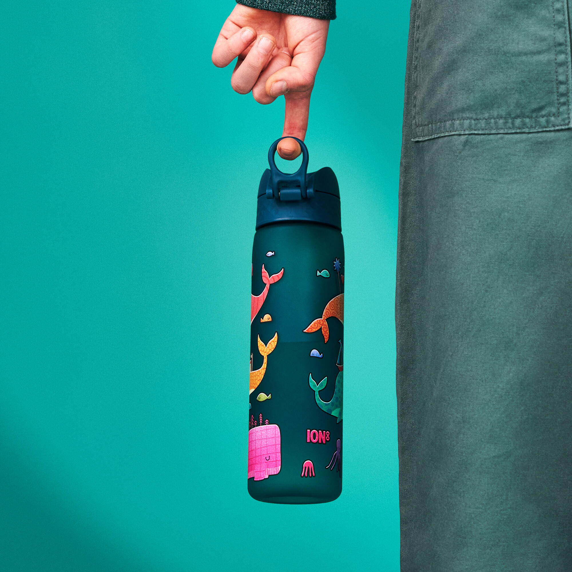 Bidon na wodę ION8 500ml z atestem PZH – szczelny, lekki, bez BPA 4/8