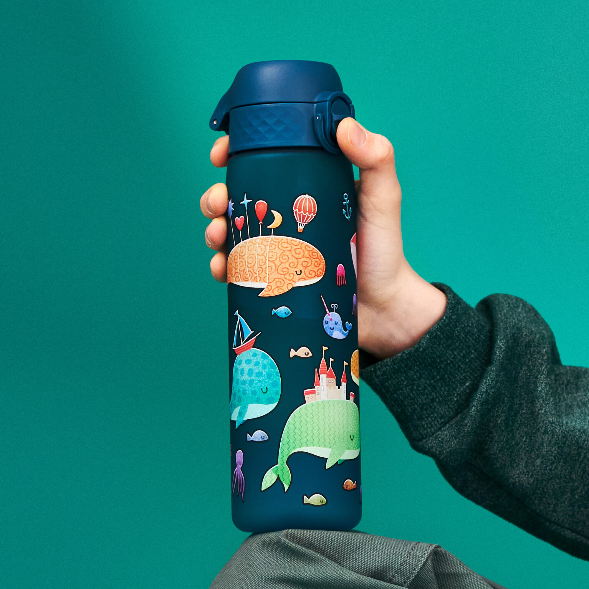 Bidon na wodę ION8 500ml z atestem PZH – szczelny, lekki, bez BPA 2/8