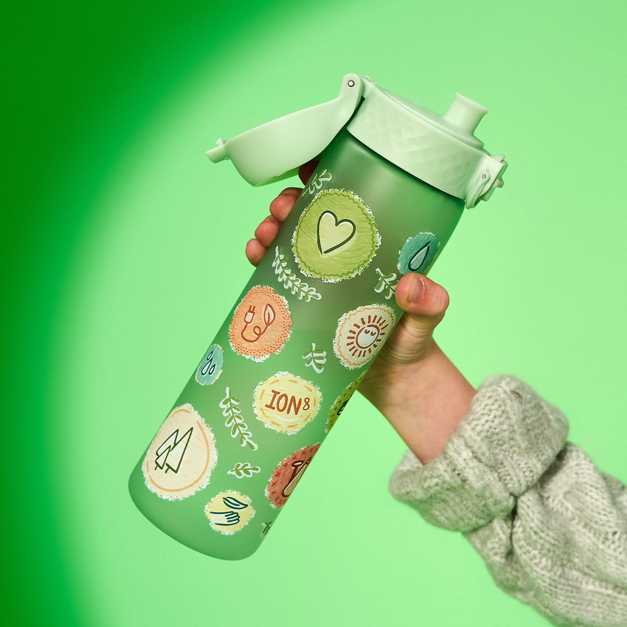 Bidon na wodę ION8 500ml z atestem PZH – szczelny, lekki, bez BPA 3/8