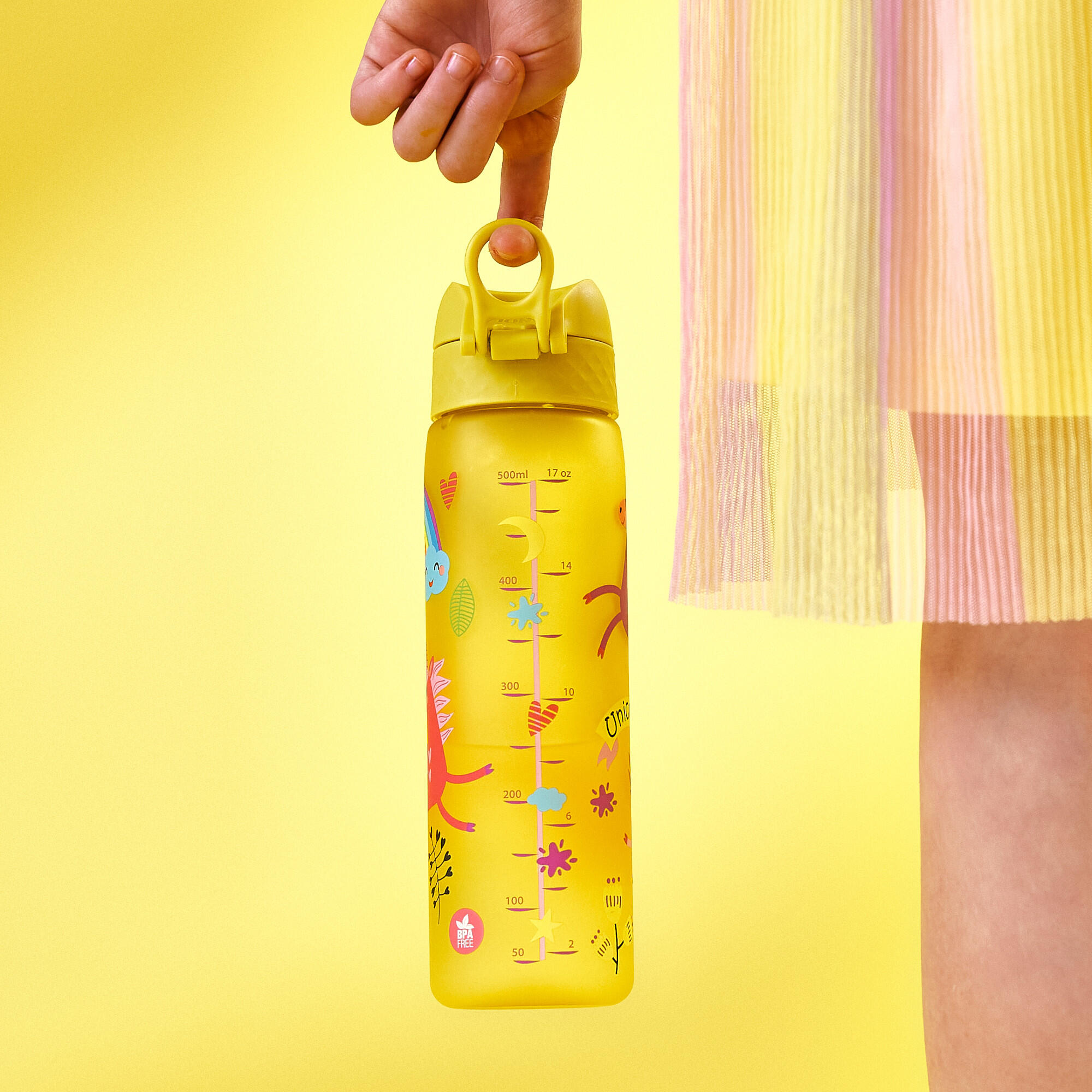 Bidon na wodę ION8 500ml z atestem PZH – szczelny, lekki, bez BPA 4/8