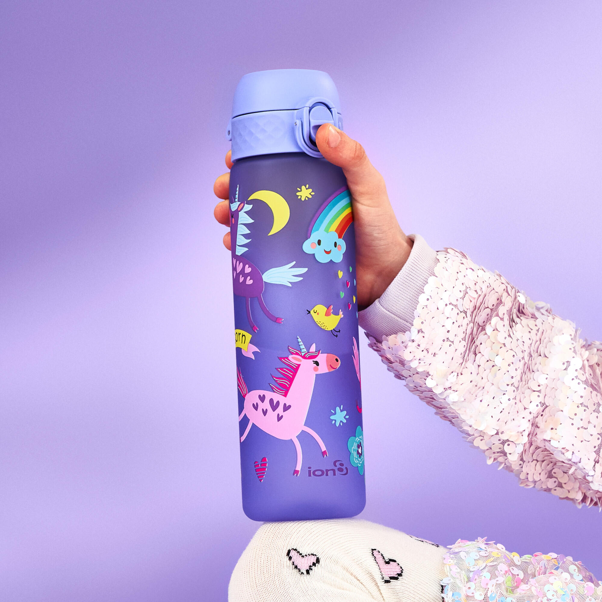 Bidon na wodę ION8 500ml z atestem PZH – szczelny, lekki, bez BPA 2/8