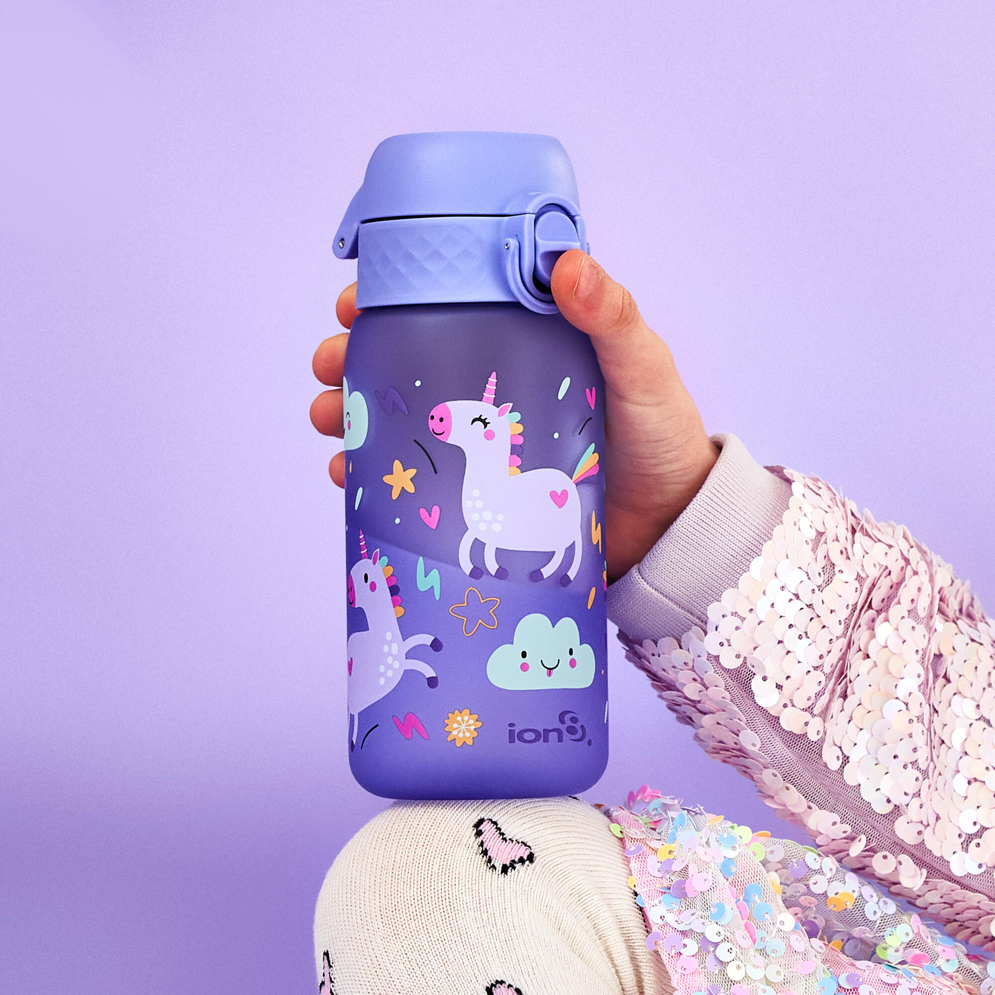 Bidon dziecięcy ION8 350ml z atestem PZH – szczelny, lekki, bez BPA 2/8