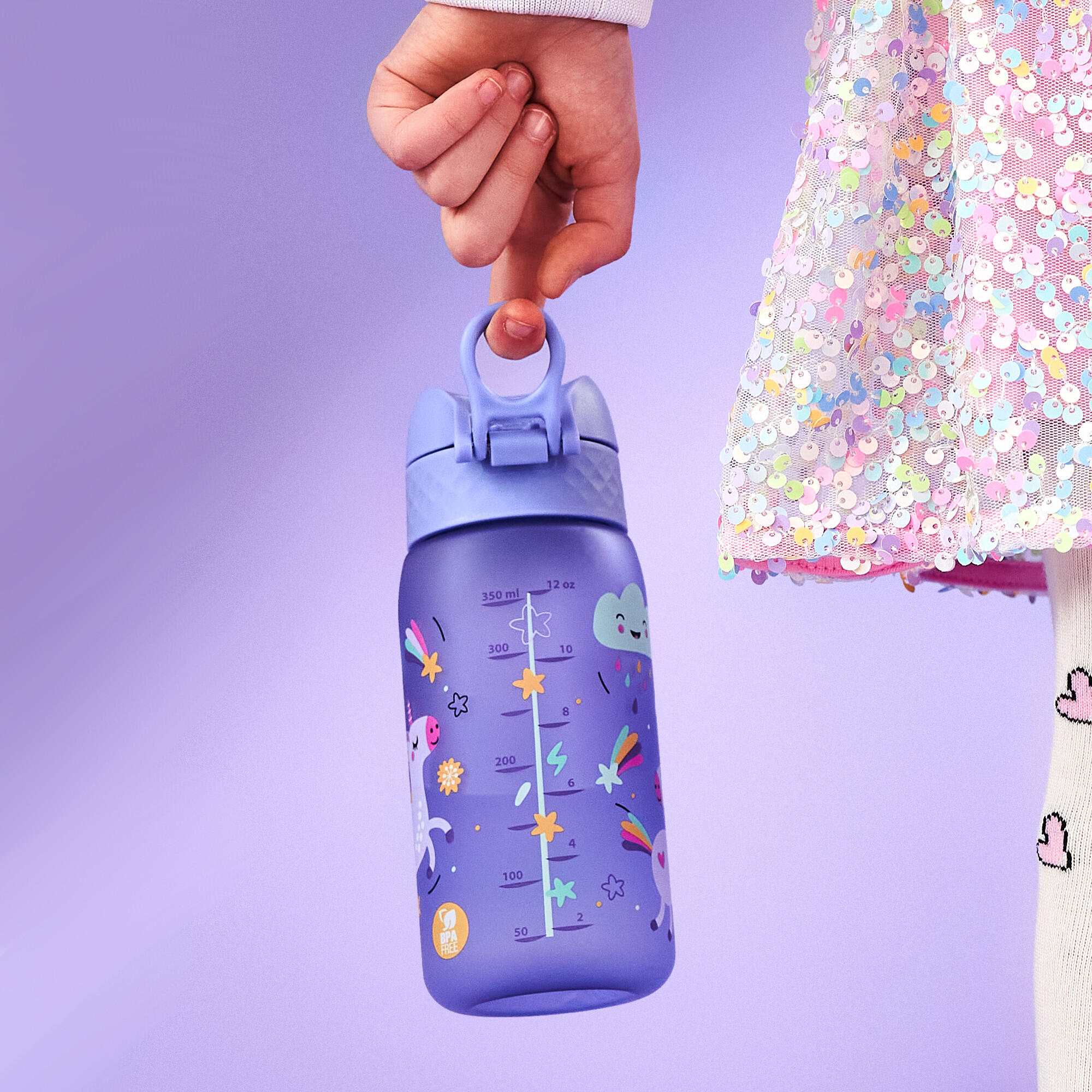Bidon dziecięcy ION8 350ml z atestem PZH – szczelny, lekki, bez BPA 4/8