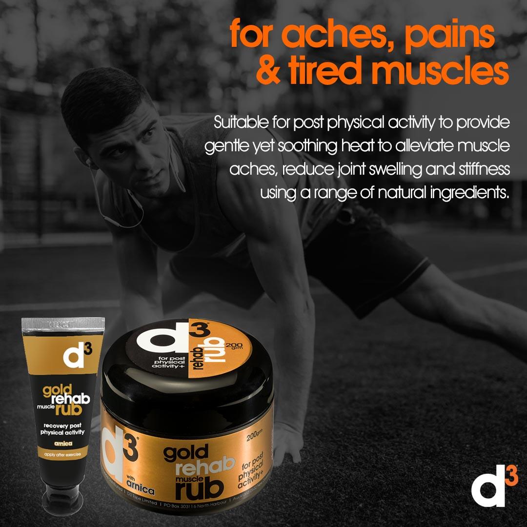Gold Rehab Post-Activity Muscle Recovery Rub 55g 3/4