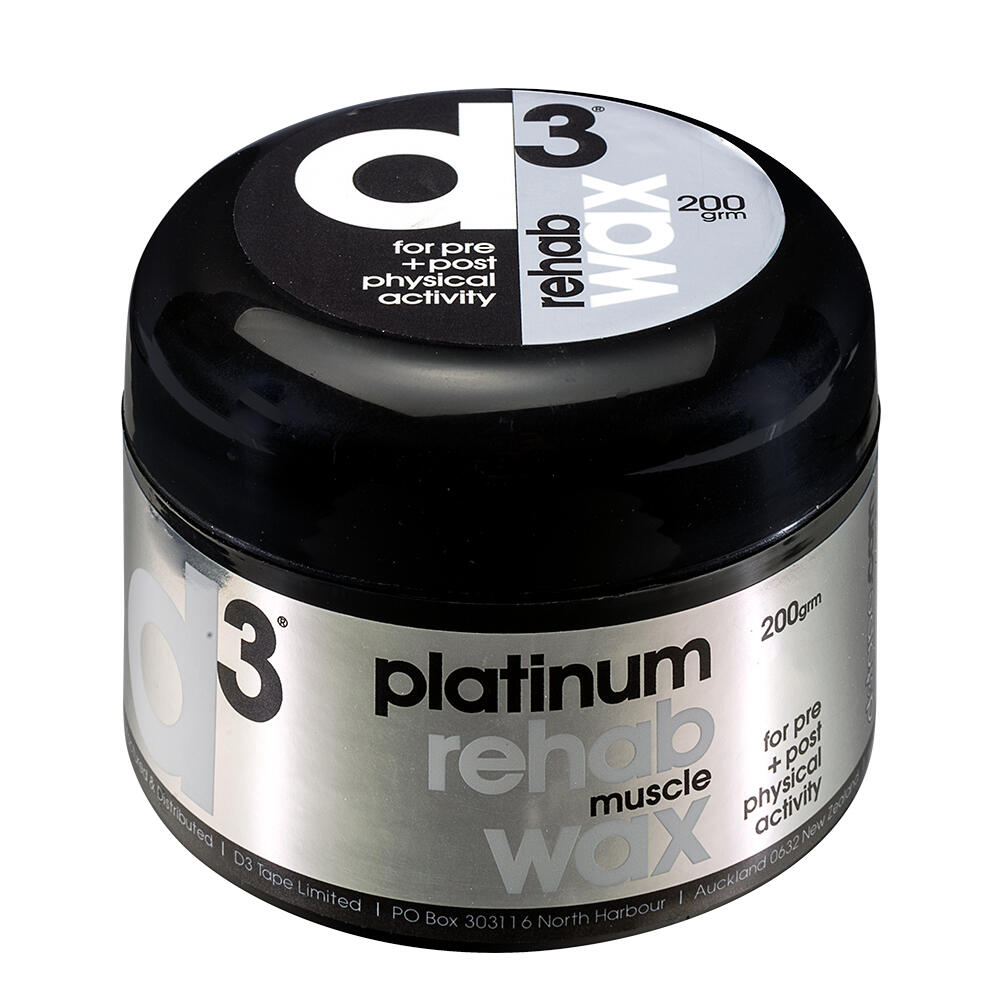 D3 TAPE Platinum Muscle & Joint Rehab Recovery Wax 200g