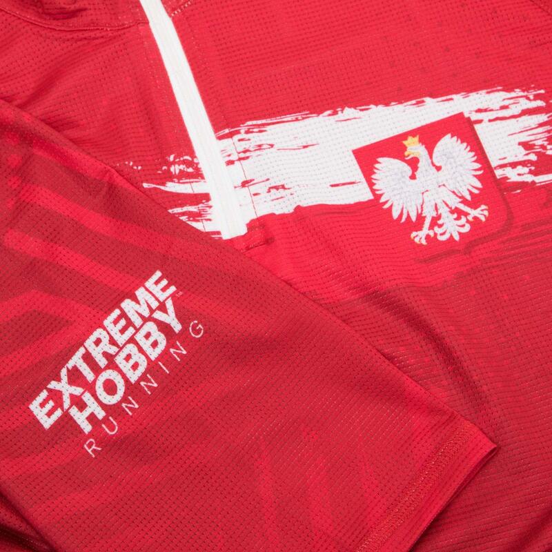 Koszulka do biegania damska EXTREME HOBBY POLSKA PRIME z krótkim rękawem