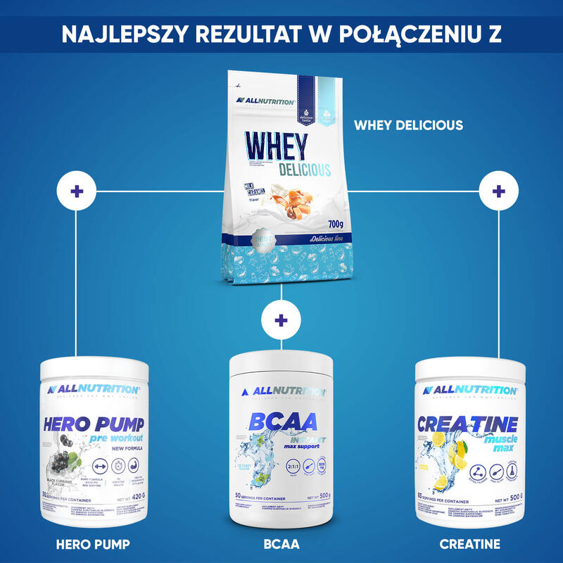 Odżywka białkowa WHEY DELICIOUS PROTEIN WPC+WPI 700g Kokos