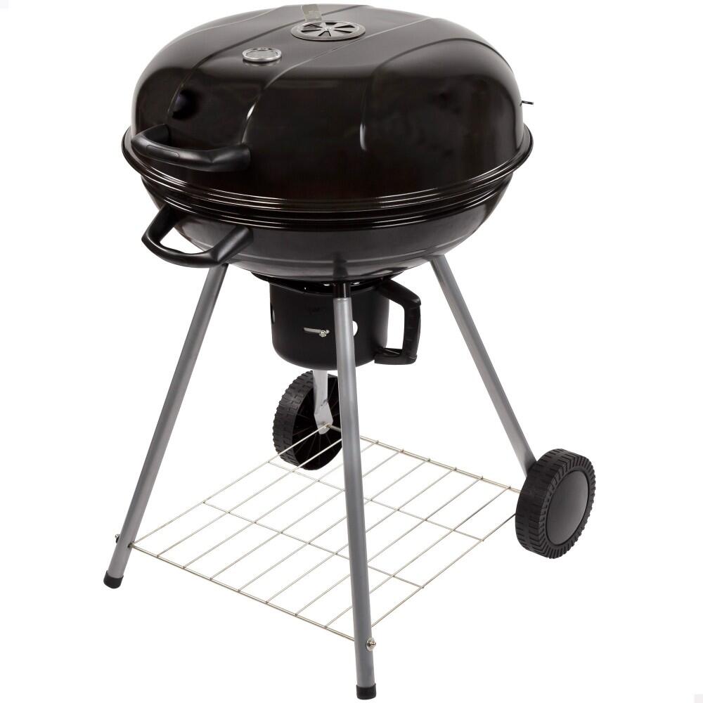 AKTIVE Barbecue a carbonella portatile rotondo con coperchio Aktive
