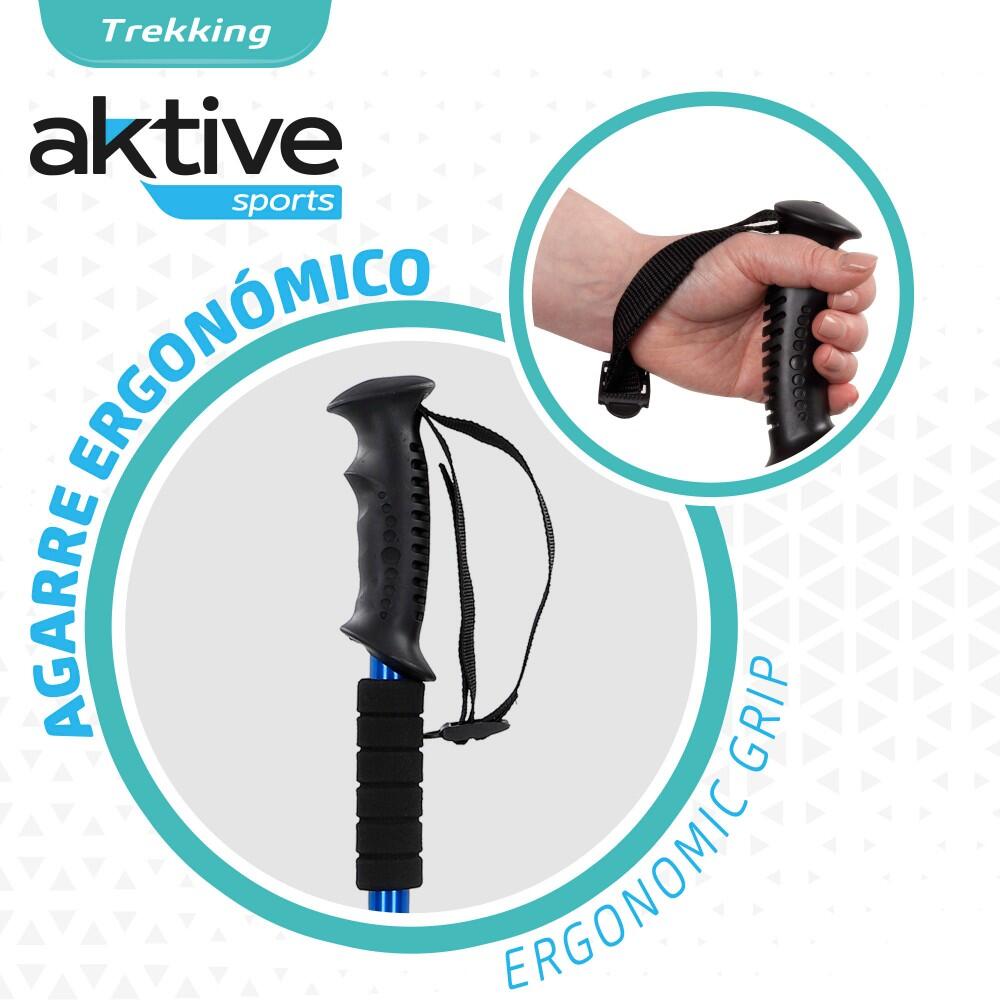 Bastón trekking 135 cm Aktive Sport 3/5