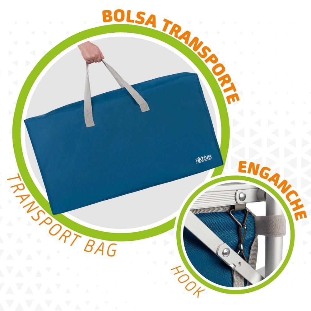Armário de cozinha de campismo dobrável com bancada + 2 compartimentos Aktive 4/5