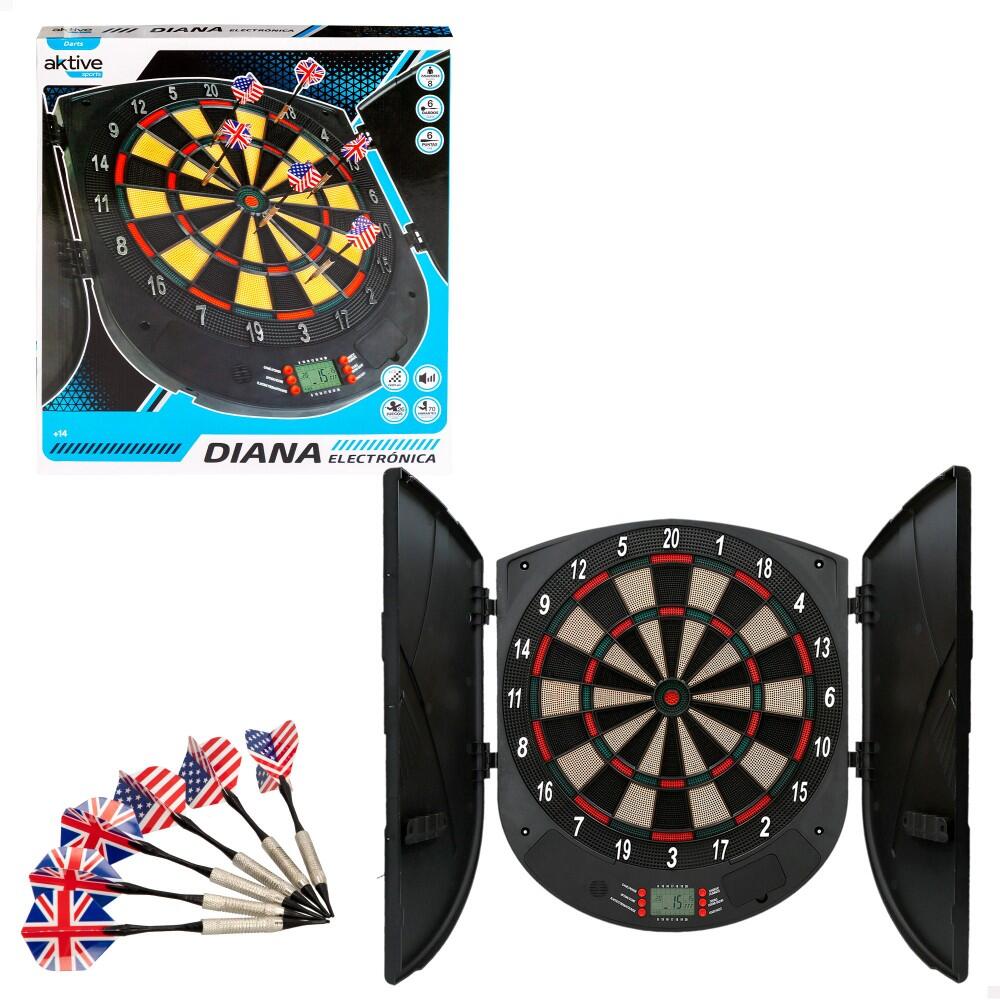 Jeu de fléchettes électronique 50x45 cm avec 6 fléchettes Aktive 3/5