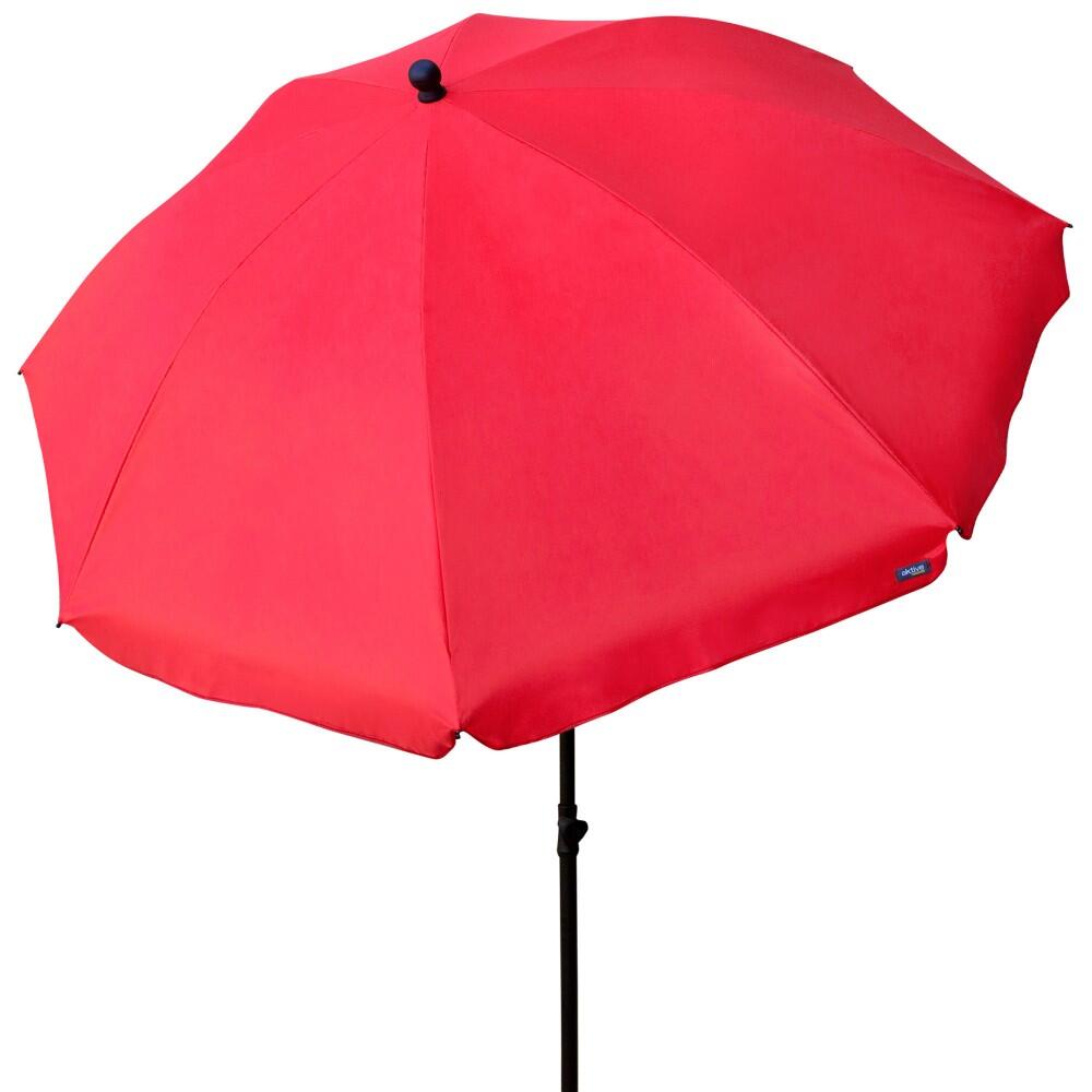 Aktive - Parasol De Jardin 240 Cm Uv30 Rouge Aktive Beach - Parasol - Rouge - Taille Unique - Decathlon