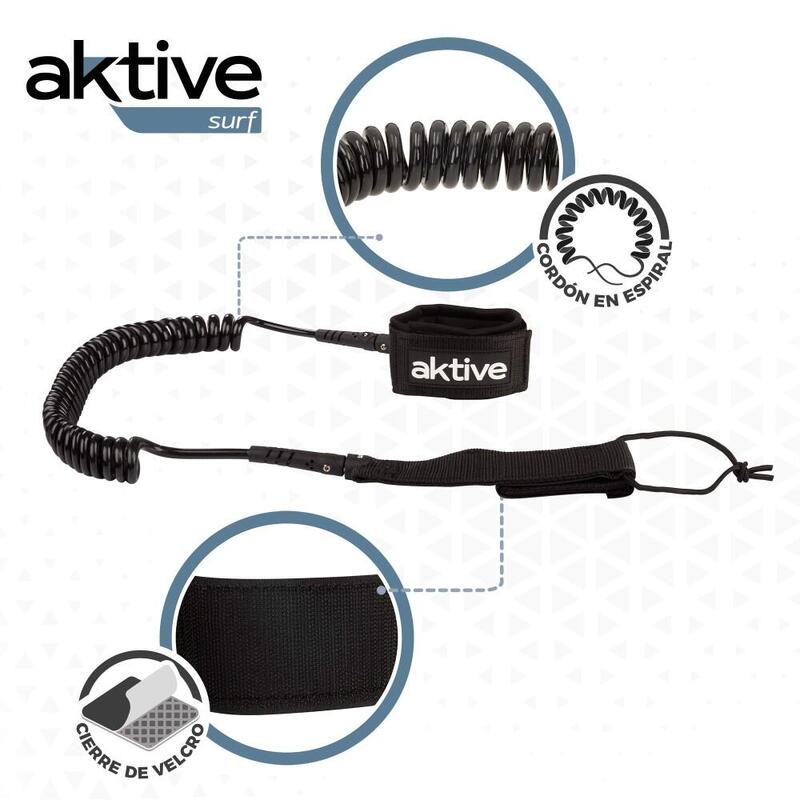 Leash para PRANCHA DE STAND UP PADDLE  espiral Aktive
