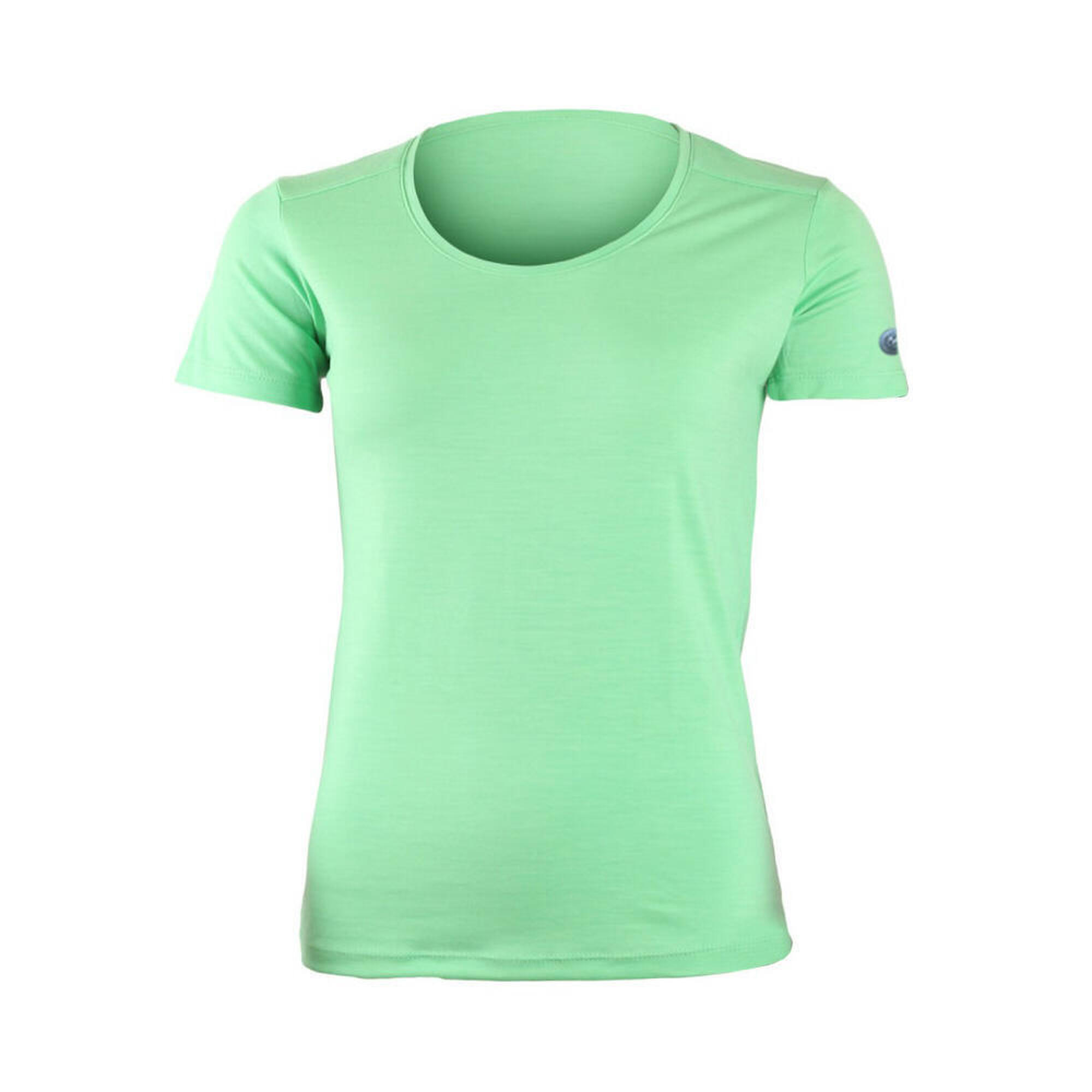 Lasting - T-shirt En Mérinos Pour Femme Irena - T-shirt Manches Longues - Vert - Decathlon