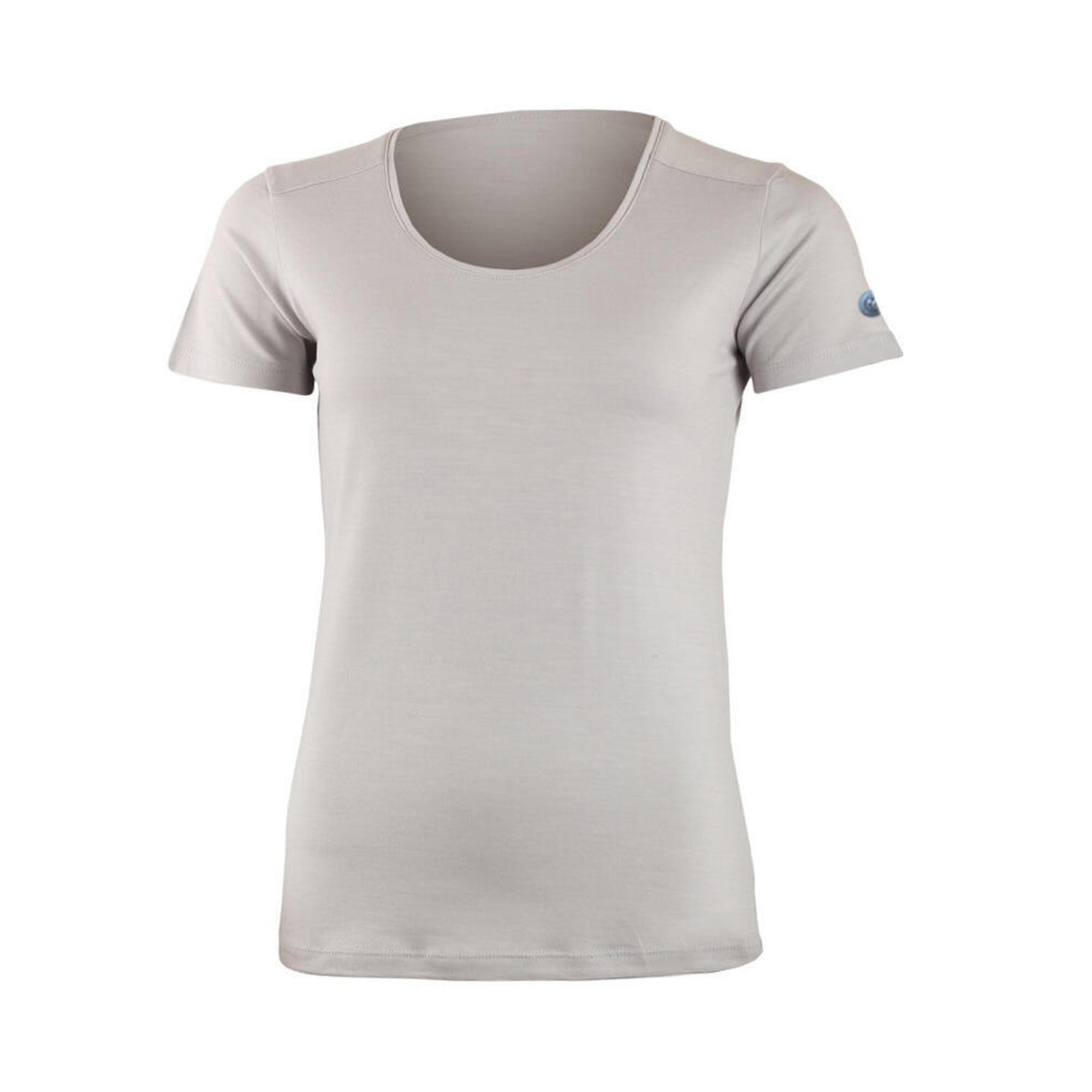 Lasting - T-shirt En Mérinos Pour Femme Irena - T-shirt Manches Longues - Gris|mauve - Decathlon