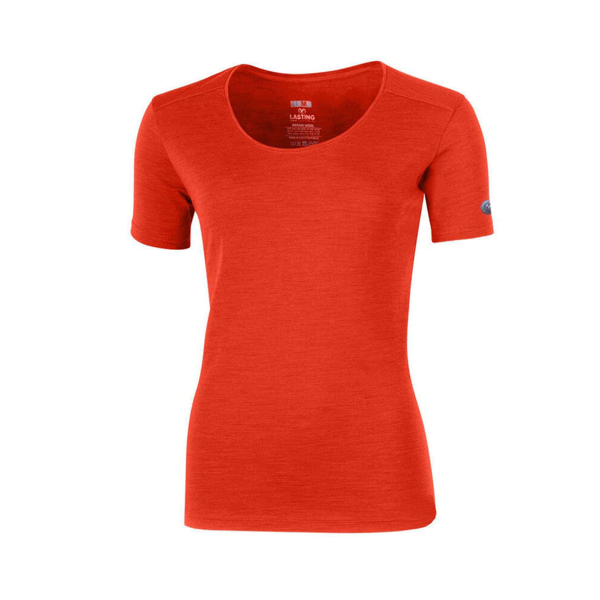 Lasting - T-shirt En Mérinos Pour Femme Irena - T-shirt Manches Longues - Orange - Decathlon