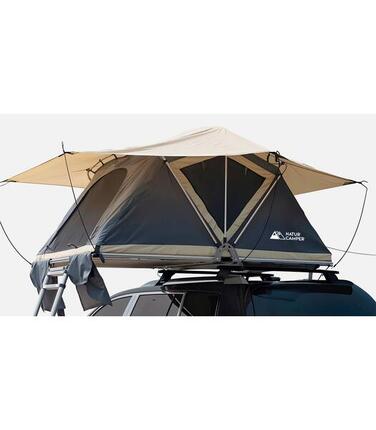 Tente de toit NATURCAMPER FOLD140 pour voiture, SUV, 4x4 ou van