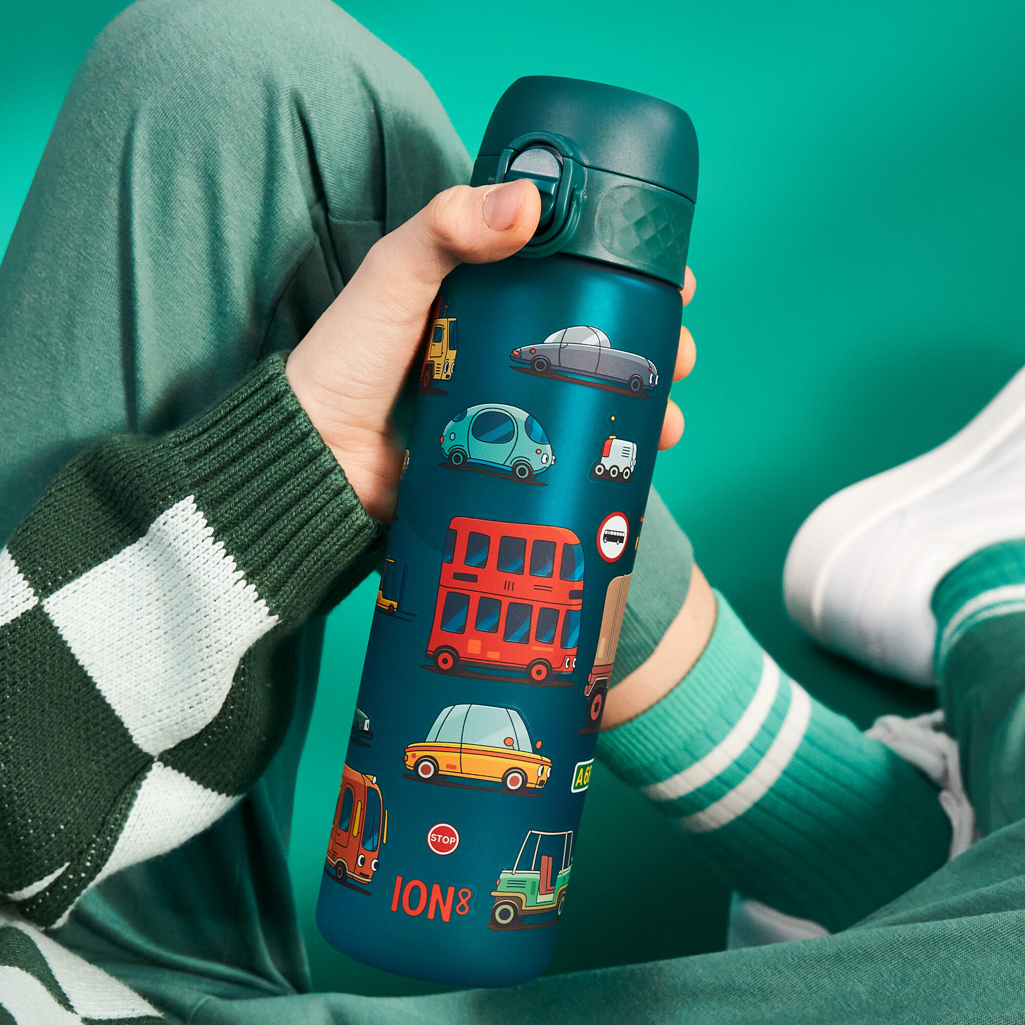 Bidon na wodę ION8 500ml z atestem PZH – szczelny, lekki, bez BPA 2/8