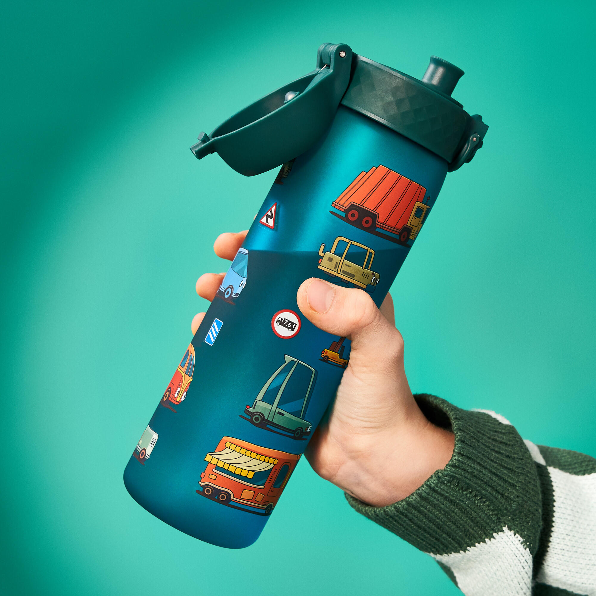 Bidon na wodę ION8 500ml z atestem PZH – szczelny, lekki, bez BPA 3/8