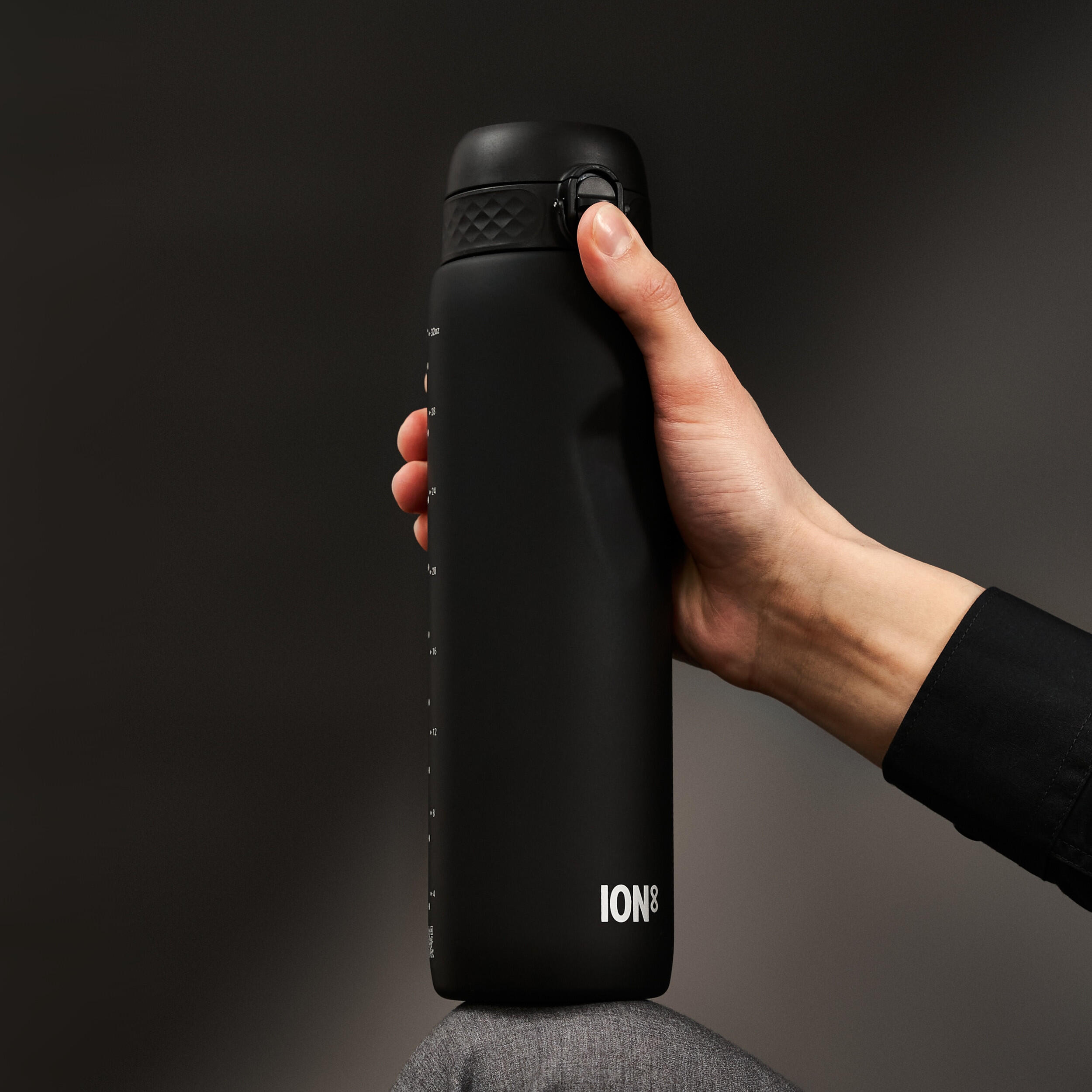 Leak Proof 1 litre Water Bottle, Recyclon™, Black, 1L 5/7