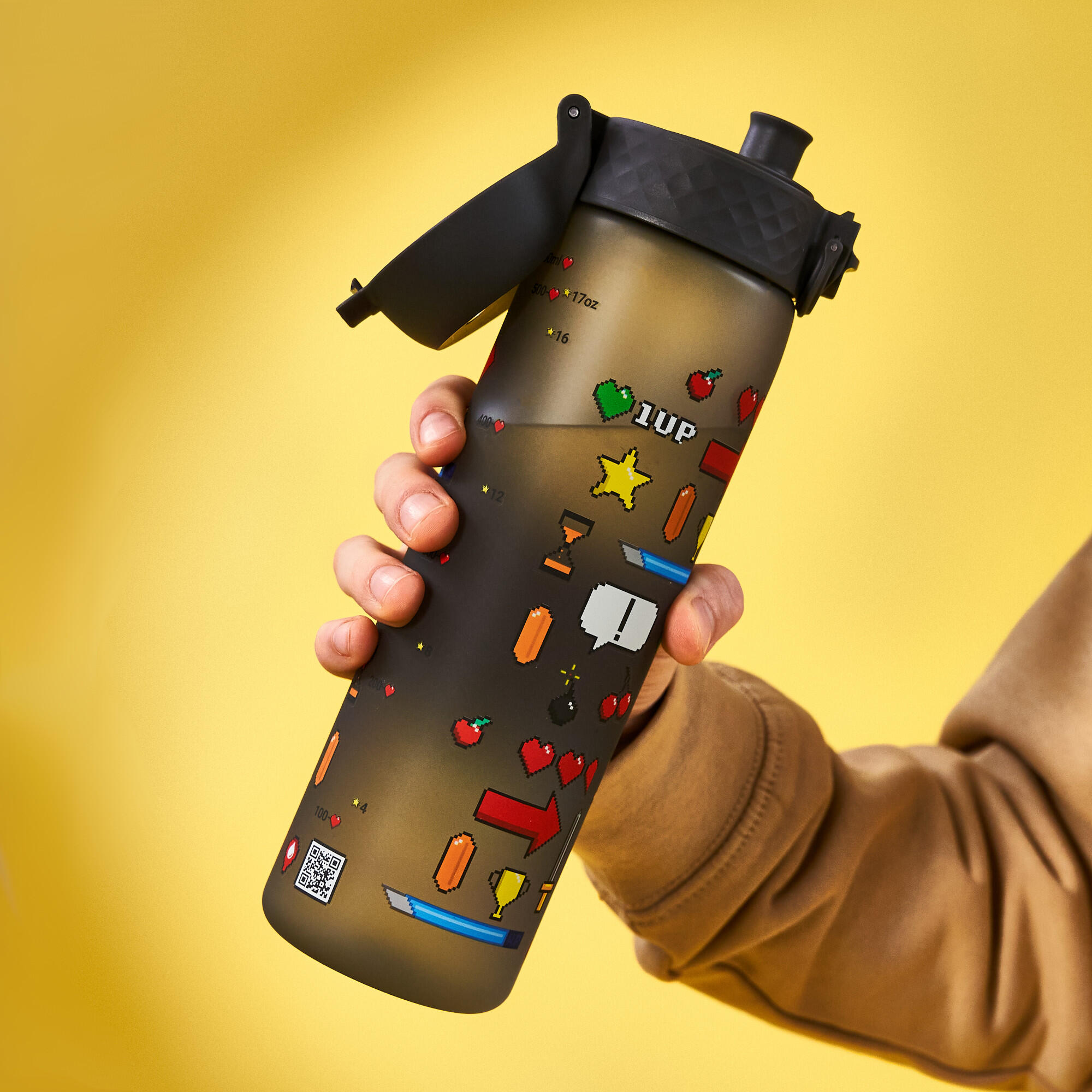 Bidon na wodę ION8 500ml z atestem PZH – szczelny, lekki, bez BPA 3/8