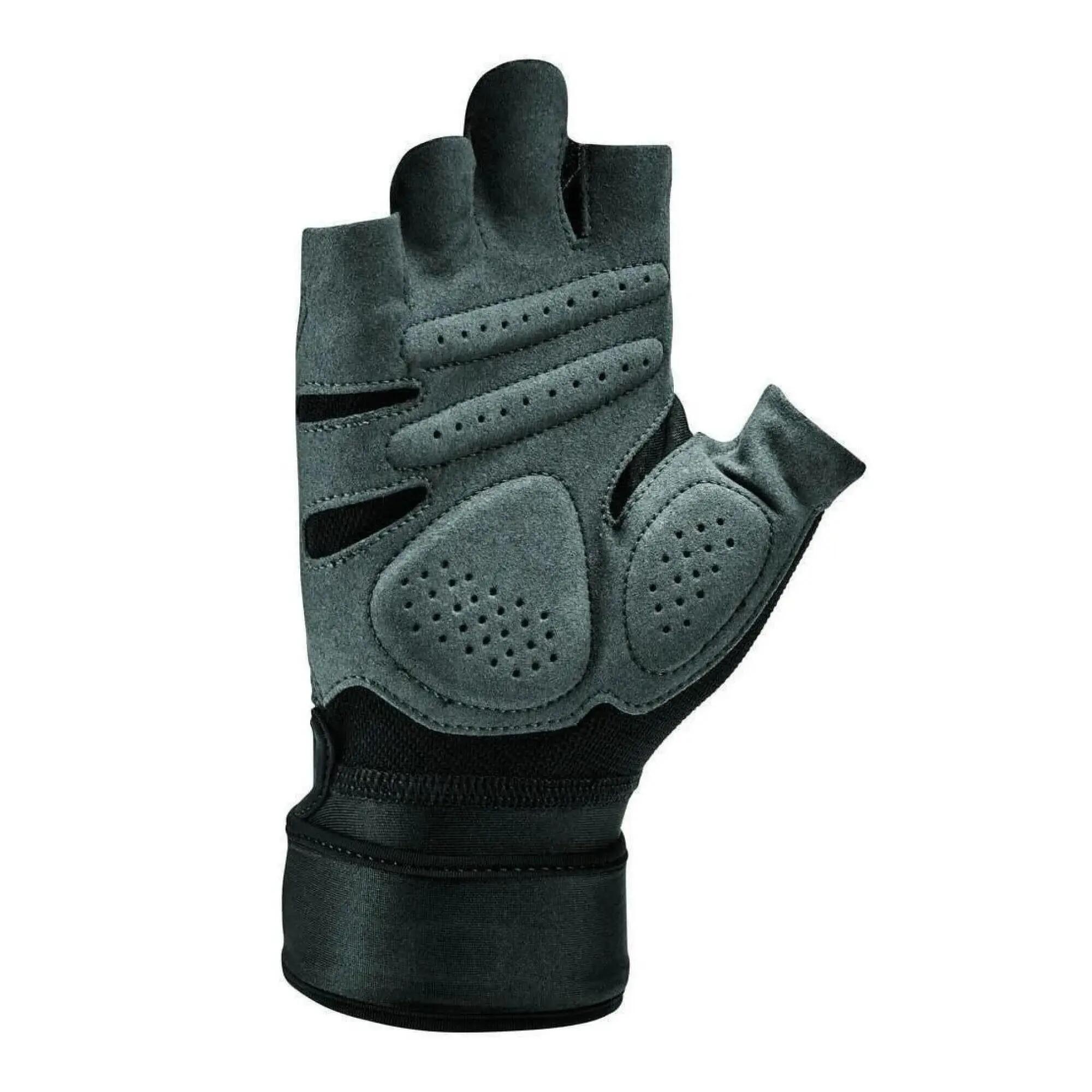 Heren Premium vingerloze handschoenen (Zwart/Grijs) 2/4