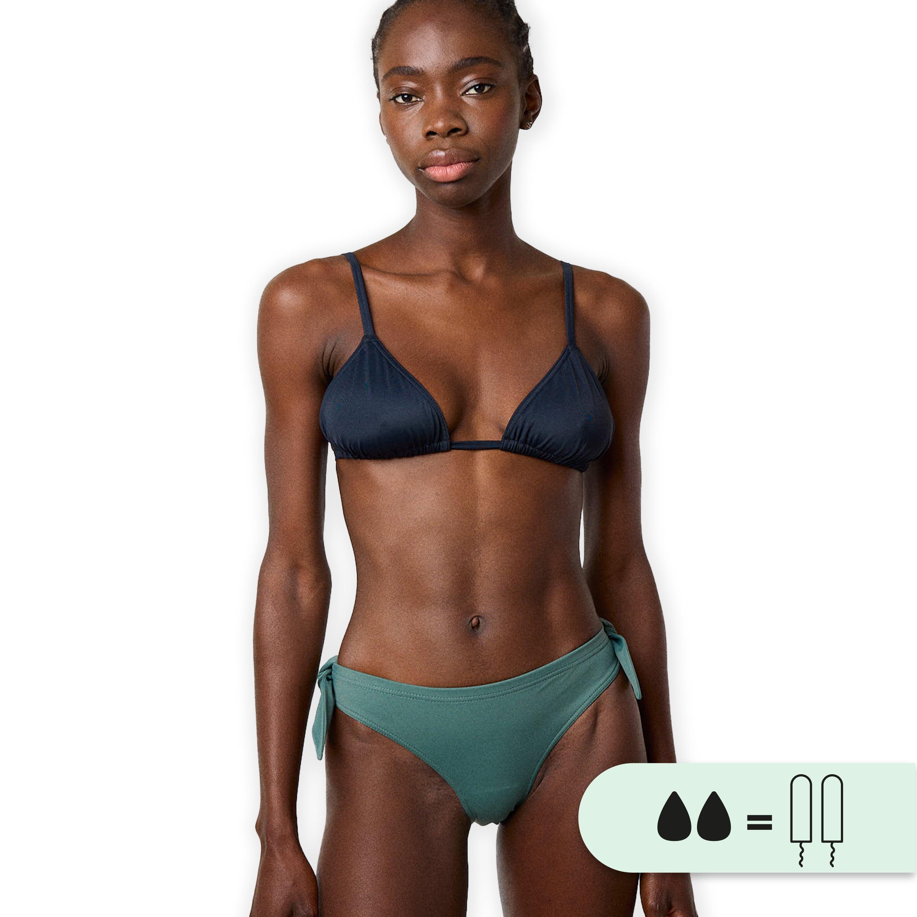 Smoon - Bas De Maillot De Bain Menstruel À Nœuds - Culotte Femme - Smoon - Maillot De Bain 1 Pièce - Vert - 40 M - Decathlon