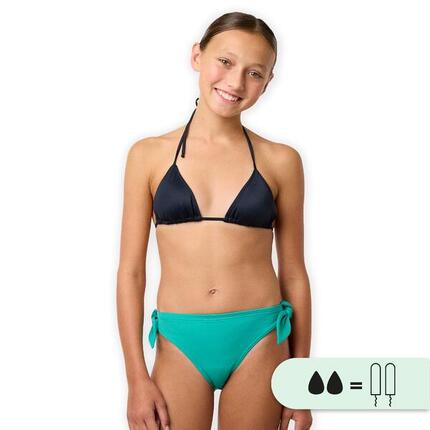 Bas de maillot de bain menstruel à nœuds étanche - Culotte Ado - Flux moyen