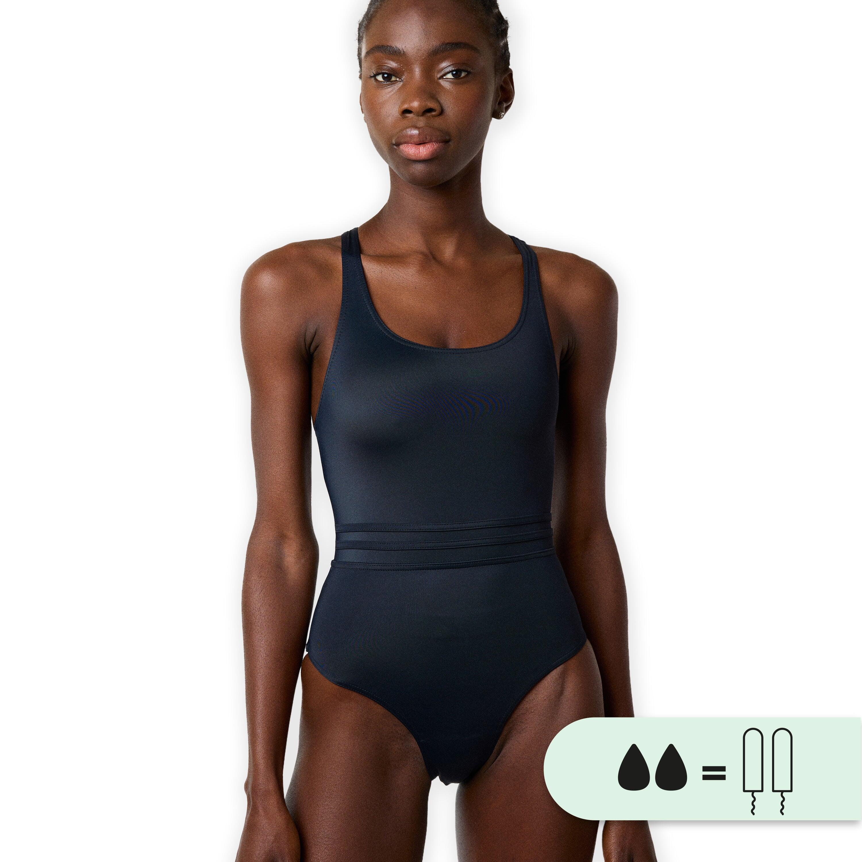 Smoon - Maillot De Bain 1p Menstruel - Flux Moyen - Maillot De Bain 1 Pièce - Noir - 42 M/l - Decathlon