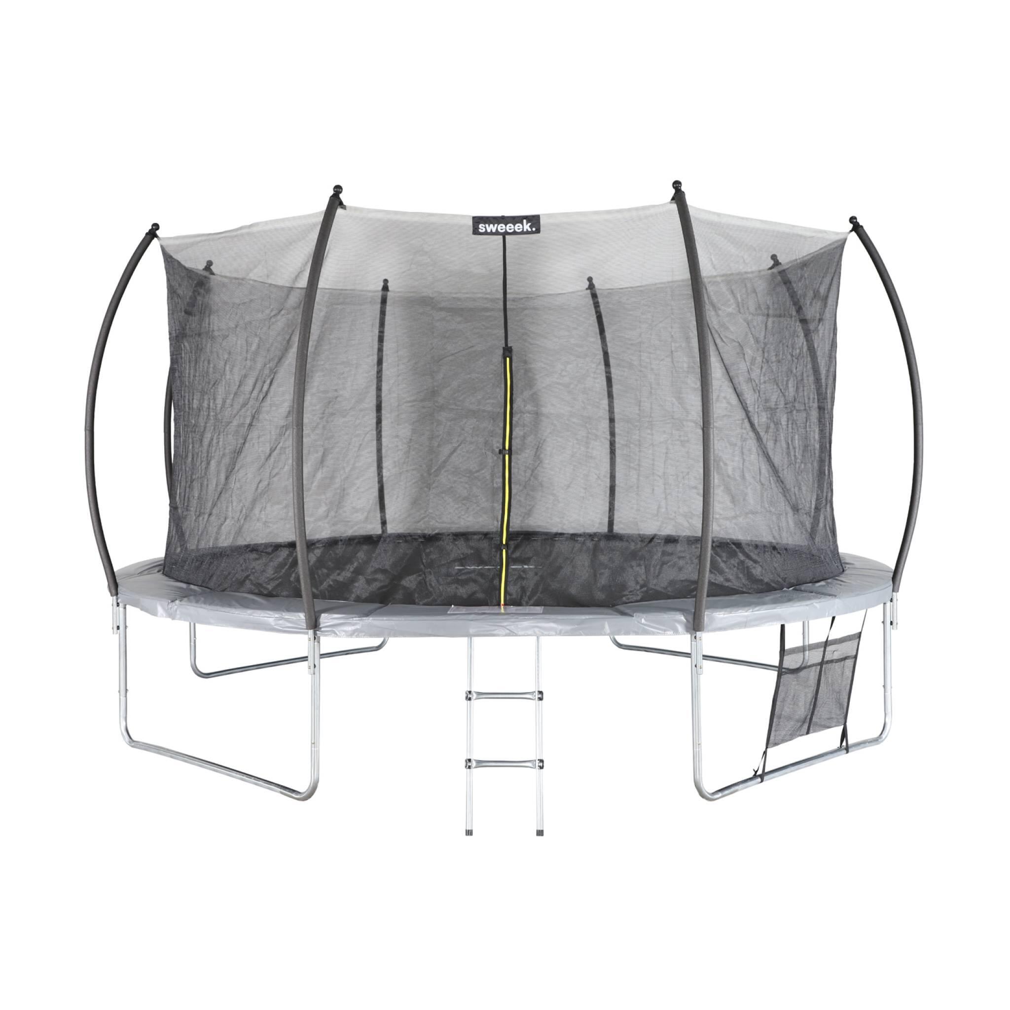 Trampolim redondo Ø 430cm cinza com rede de segurança interna - Venus Inner XXL 2/5