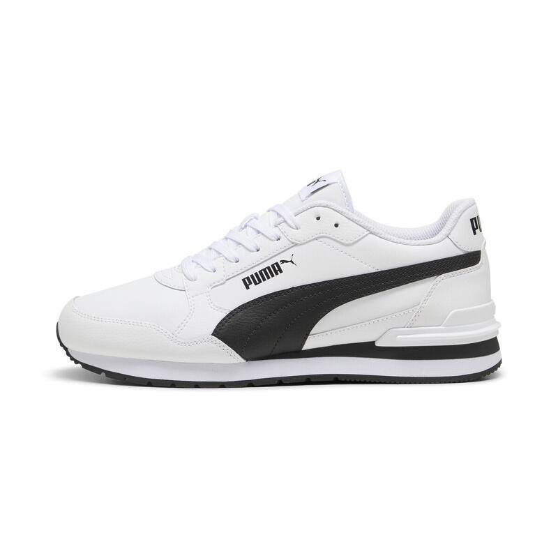 Sneakers en cuir ST Runner v4 PUMA White Black Cast Iron Gray