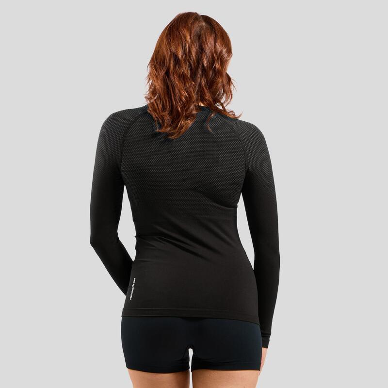 Bluza termoaktywna damska Odlo Performance Light Eco BL Top Crew Neck LS